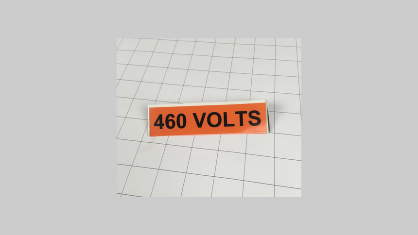 DECAL - 460 VOLTS