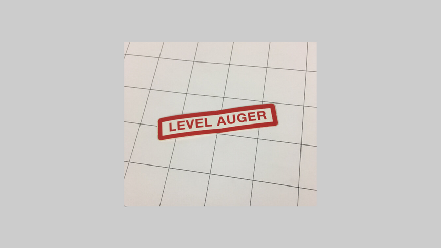 LEVEL AUGER DECAL